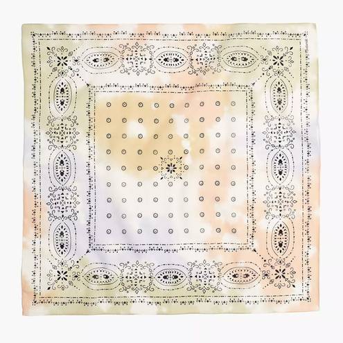 Madewell NEW  Tie-Dye Organic Cotton Bandana, Antique Cream