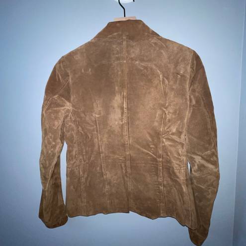 Coldwater Creek Leather blazer jacket