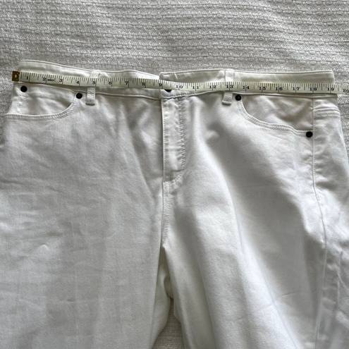 Talbots Size 16  White Heritage Fit Straight Leg Jeans