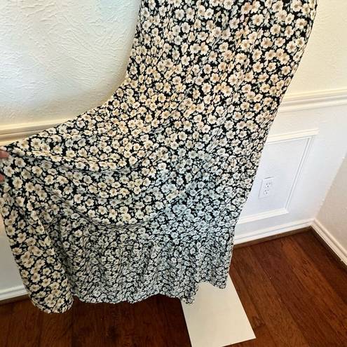 Daisy Pretty Garden One-Shoulder  print poly Sundress SZ XL