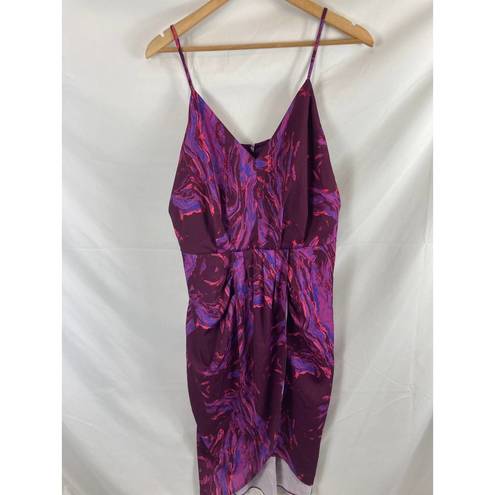 Chelsea28  Sleeveless Faux Wrap Dress Purple Size XL