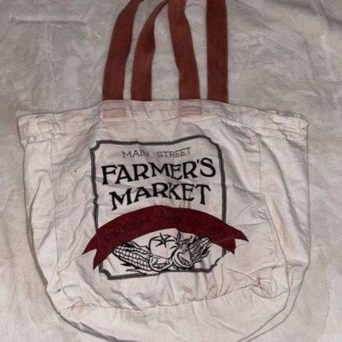 Farmer's Market Canvas Tote