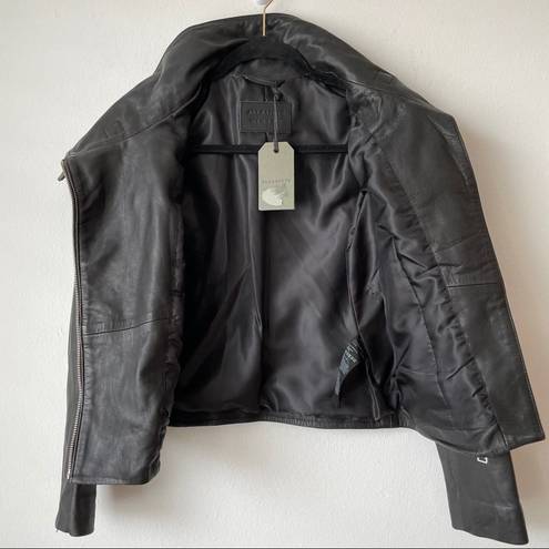 ALLSAINTS NWT All Saints Bales Biker Leather Jacket Women's XS