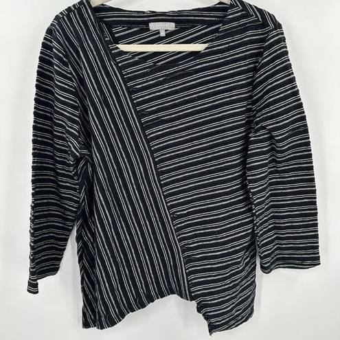 Habitat  Clothes To Live In Black Striped Blouse Size‎ Medium