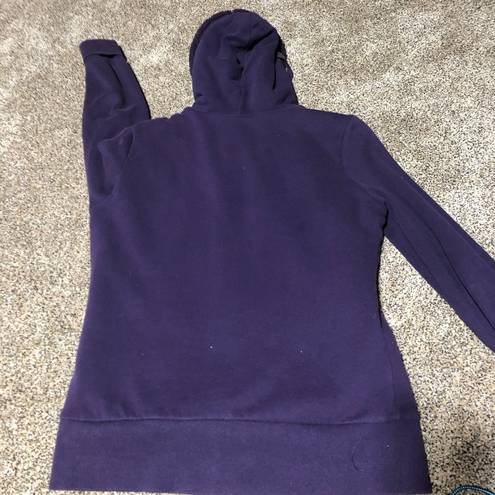 Kirra Kiera purple hooded zip up sweatshirt.