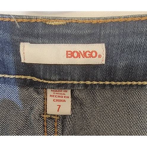 Bongo  Women's Jeans Bootcut Blue Denim Size 7 Stretch Mid Rise