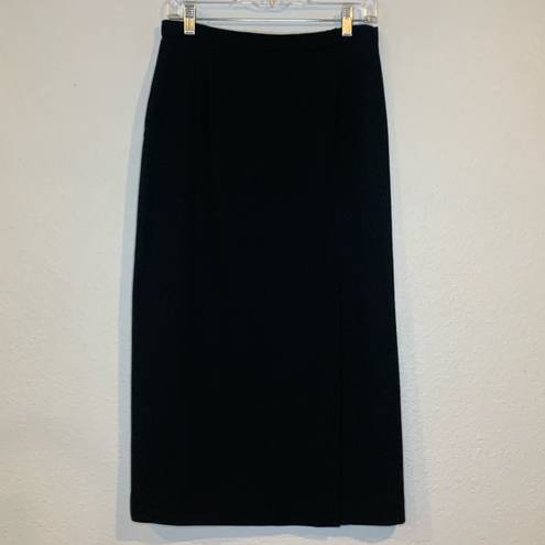 Talbots Vintage  long wool pencil skirt with front slit fully lined 10P