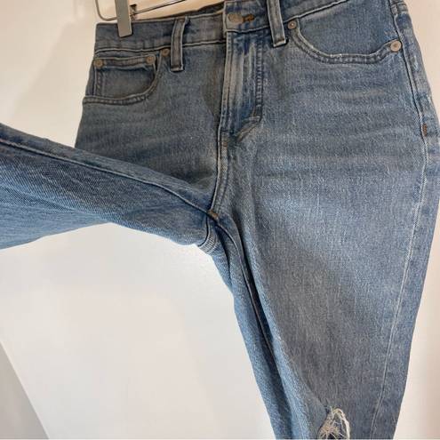 Madewell  The Perfect Vintage Jean Medium Wash Distressed High Rise Size 24