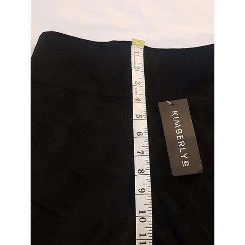 Kimberly  C Womens Pants Size Small Velvet High Rise  Black Soft Comfy Straight