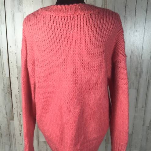 Sanctuary  Telluride Knit Sweater Coral Slouch Wool