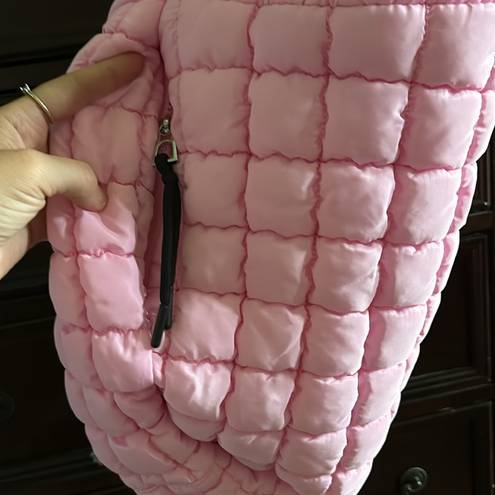 NWT quilted pink Carryall bag