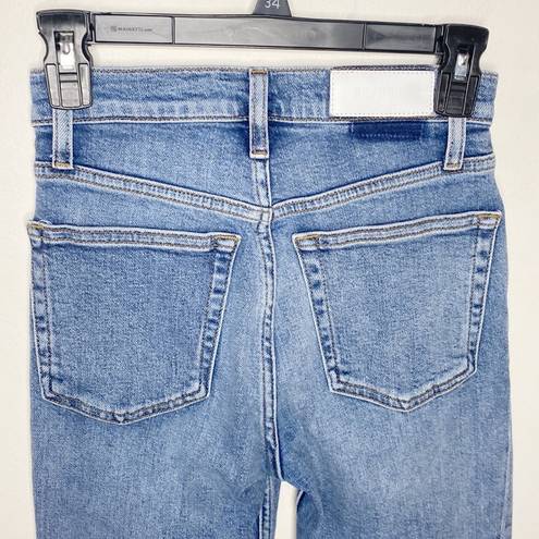 RE/DONE  High-Rise Ankle Crop Button Fly Jeans in mid 90s size 24