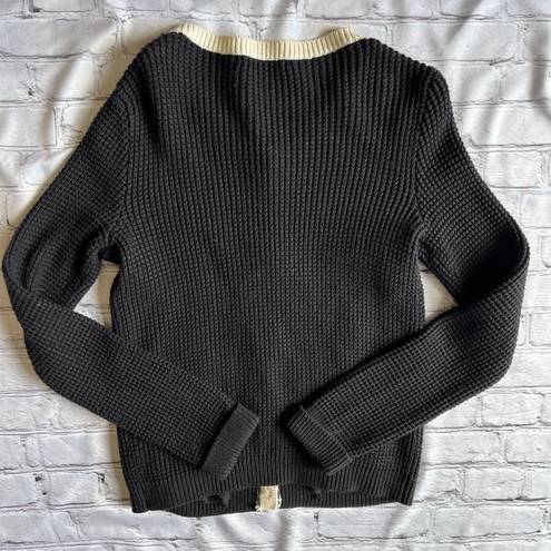 Gap Black Knit Cardigan Normcore Modest Medium Minimalist