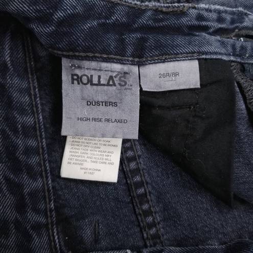 Rolla's  Dusters High Rise Relaxed Fit Jeans Dark Gray Sz 26