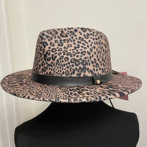 Juicy Couture  Leopard Print Fedora Hat One Size NWT