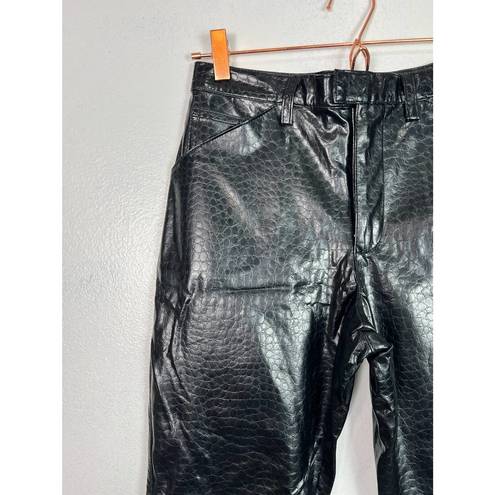 Xhilaration Vintage 90s Y2K Faux Croc Leather Pants 28" Waist