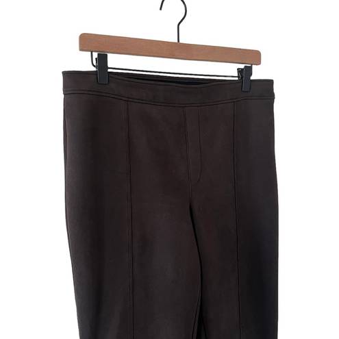 Spanx  Faux Suede Flare/Bootcut Chocolate Brown Pant