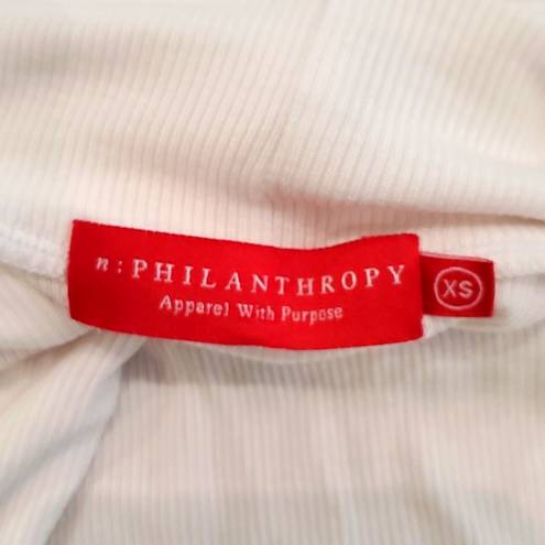 n:philanthropy  Brooke Turtleneck Bodysuit in White