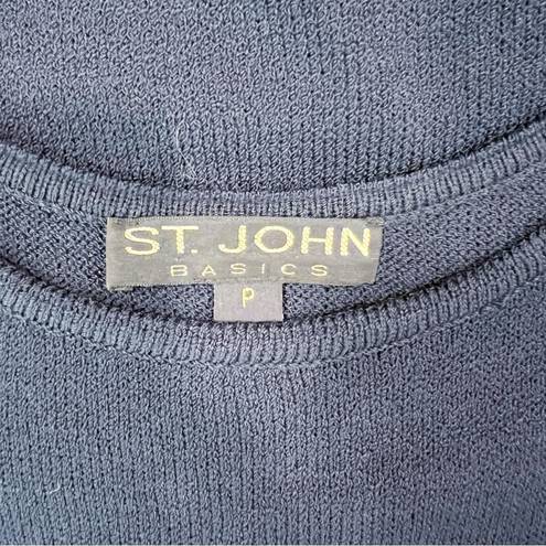 St. John  Basics Navy Knit Tank