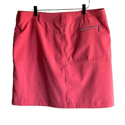 GGBlue Luxe Sport Skorts in Salmon Pink Size 12 Pleated Skirt Golf Pickleball