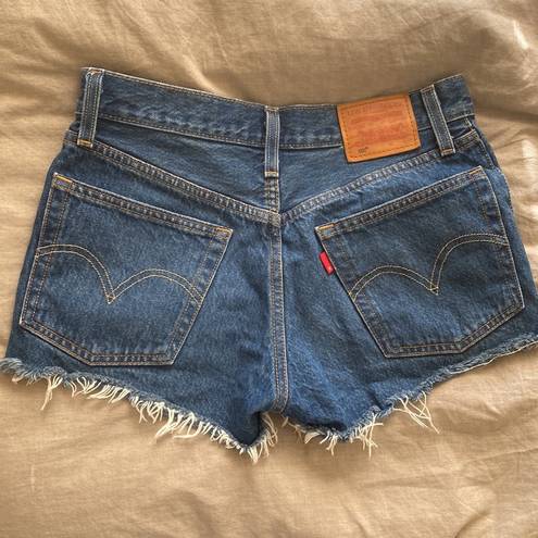 Levi’s  Dark Wash Denim Shorts