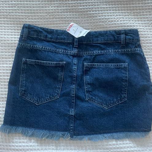 Free People Denim Miniskirt