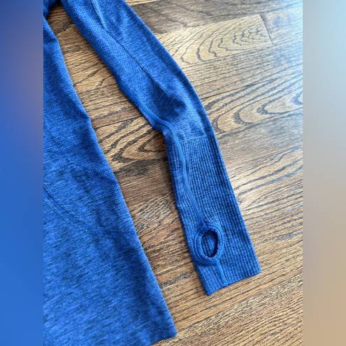 Lululemon  Blue Swiftly Tech Long Sleeve Shirt 4 Athletic Shirt Bright Blue