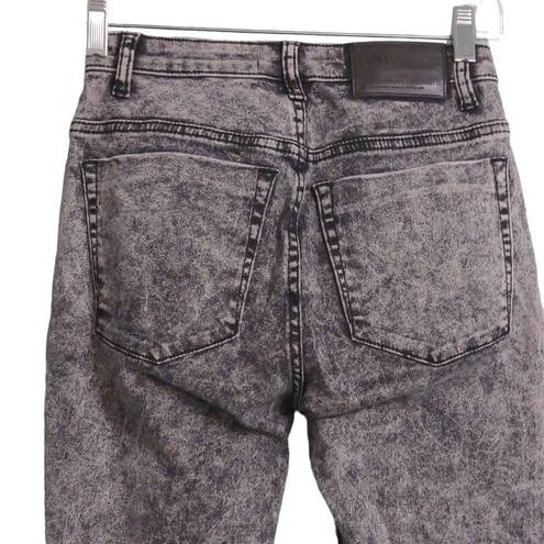 One Teaspoon  Womens Jeans High Waist Freebird II Tapered Gray Distressed Fray 26