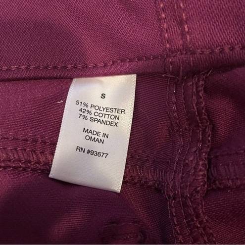 Mixit NWT  Damson Burgundy Back Pockets Denim Leggings Size Small