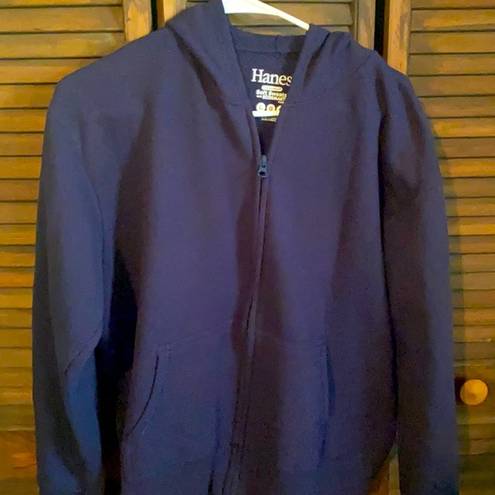 Hanes Haynes fleece lined zip up athletic hoodie