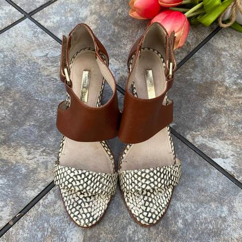 Louise et Cie  Rocco Snake Espadrille Wedge Sandals 8.5