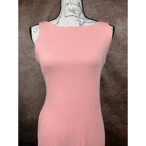 l*space  Nico Ribbed Cut Out Dress - Coral - size XL Reversible