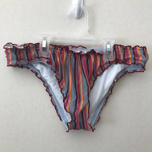 Urban Outfitters UO Out From Under Scalloped Striped Bikini Bottoms