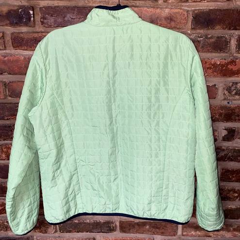 Oleg Cassini  Sport Neon Green Quilted Full Zip Jacket Women's Size Large