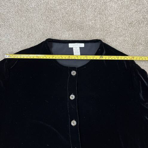 J.Jill  Women’s Black Velvet Blazer Jacket Size SP Good Condition