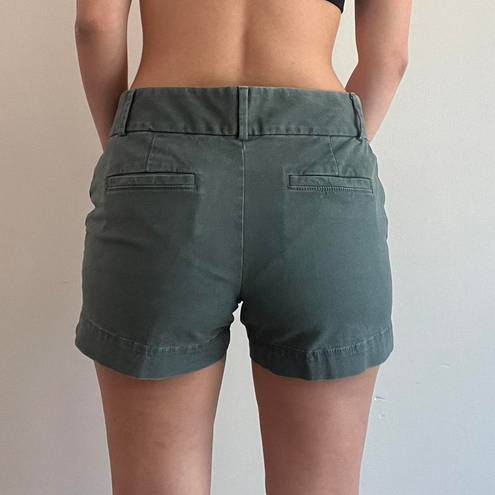 The Loft Green Khaki Shorts Size 4