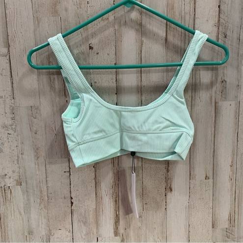 For Love & Lemons NWT  Mint Ribbed Gemma Lounge Bralette