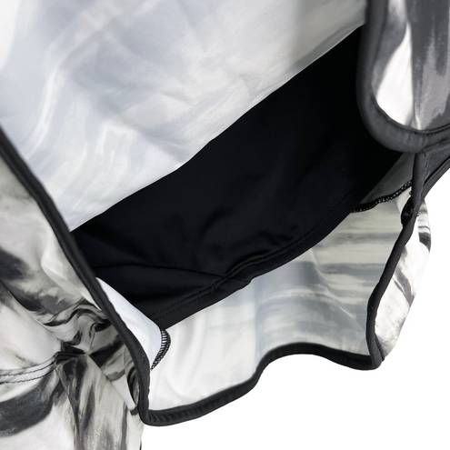 Cacique Swim by  Swim Shorts 20 Black White Built in Brief Pockets