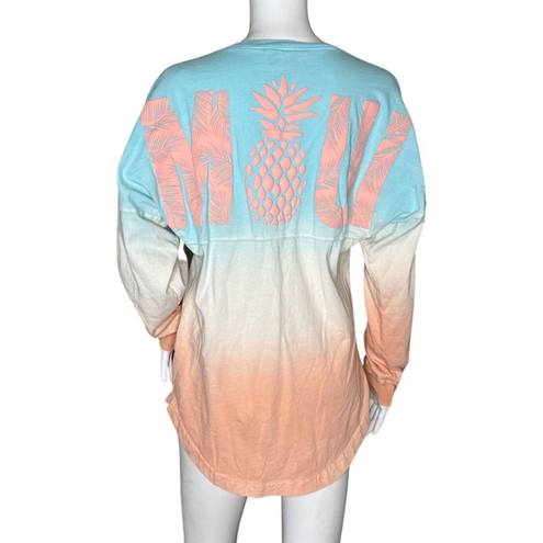 Spirit Jersey  Shirt Womens XS Maui Spellout Dip Dye Relaxed Basic Casual Travel