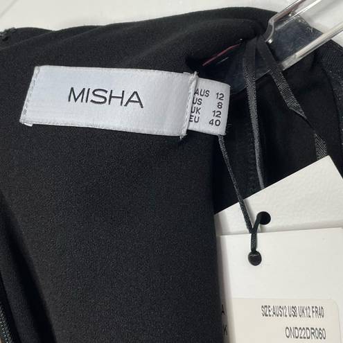 Misha Collection NWT  Hestia Embellished Minidress Black Size US 8