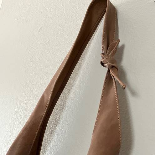 Vera Pelle  Made in Italy Ligth Brown Suede Leather Handbag