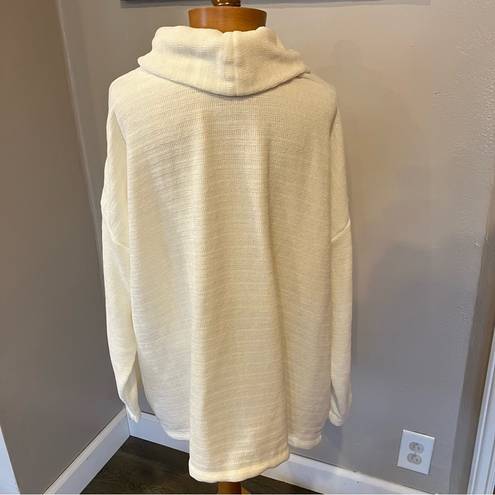 J.Jill  White Long Sleeve Cowl Neck Sweater Women’s Plus Size 2X