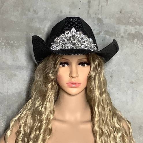 Rock & Roll Cowgirl COWBOY BLING DIAMOND COWGIRL RHINESTONE HAT WESTERN SOUTHERN STRAW FESTIVAL