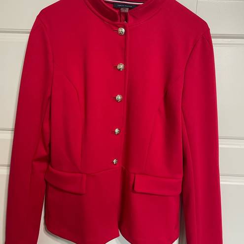 Tommy Hilfiger  NWT suit separates peplum blazer jacket women’s size 6 ruby red