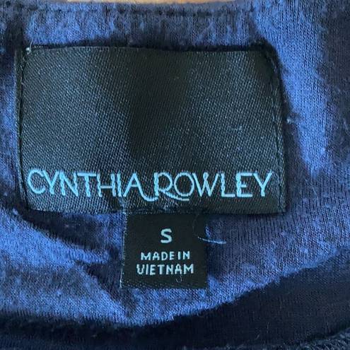 Cynthia Rowley  tank top size S fancy navy blue