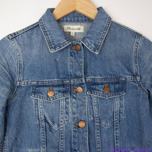 Madewell NEW  The Jean Jacket in Pinter Wash, XS