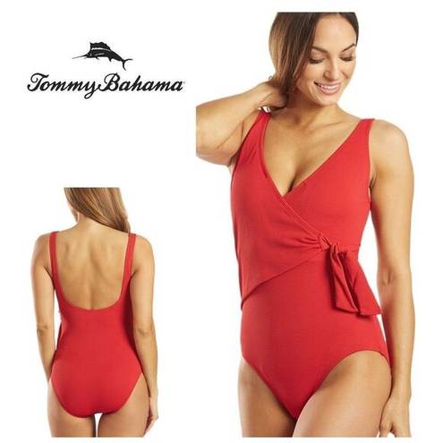 Tommy Bahama New.  red wrap swimsuit.  MSRP $169 size 10