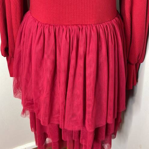 Krass&co ivy City  Short Cosette Dress Large - Red