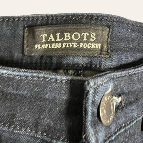 Talbots  Flawless Five-Pocket Dark Wash Mid Rise Skinny Jeans Size 2