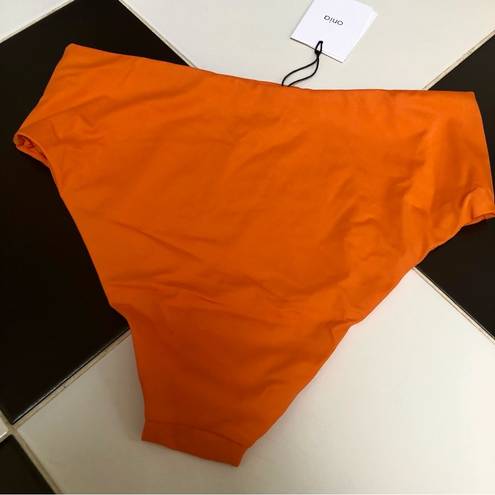 ONIA NWT  Sabrina Bikini Bottom Swim Bright Neon Orange Persimmon Beach size XL